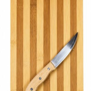 Wooden Vegetable Cutting Board with Knife – Kitchen Chopping Board