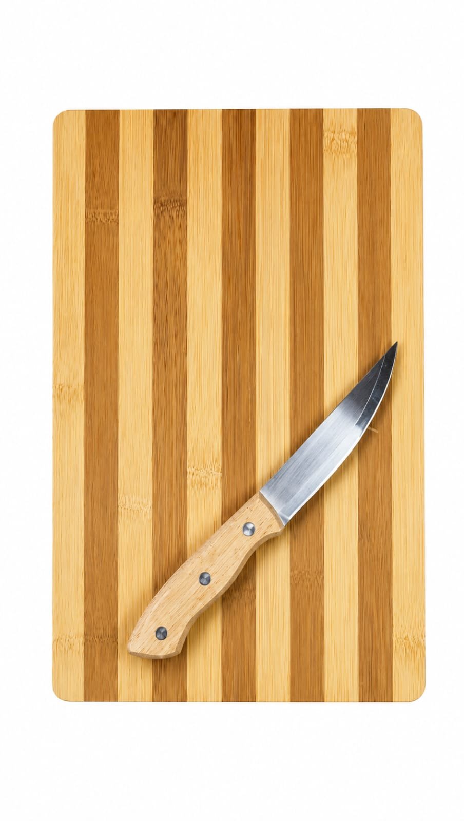 Wooden Vegetable Cutting Board with Knife – Kitchen Chopping Board