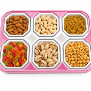 6-Compartment Masala & Dry Fruits Storage Box