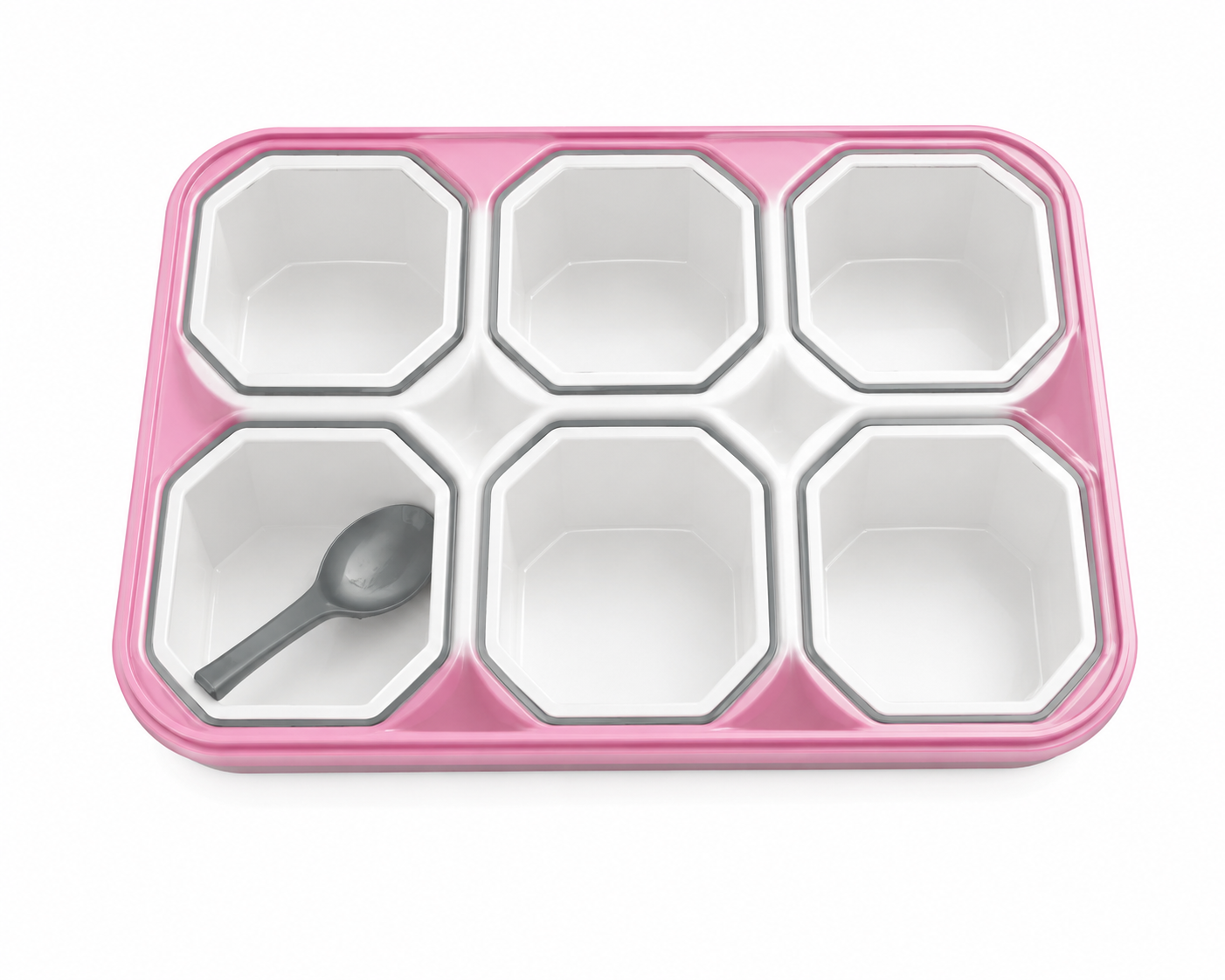 6-Compartment Masala & Dry Fruits Storage Box - Image 3